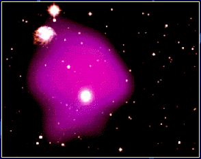 Image of Hot X-ray Gas and Optical Galaxies