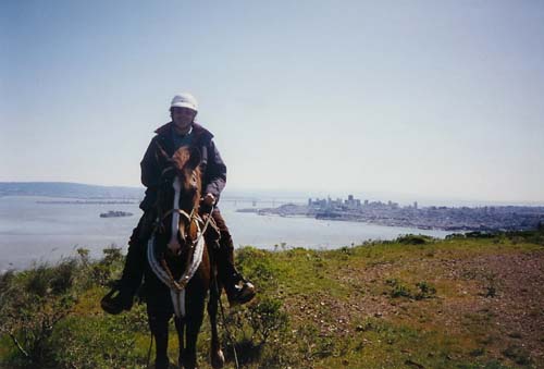 Garrett and Ziggy at the bay